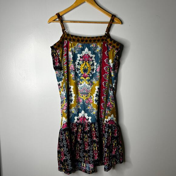 Anthropologie Zadie Velvet Slip Babydoll Dress Women's Large Festival Artsy Boho - Picture 12 of 12